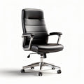 Leather office chair with adjustable height and chrome base 60 x 60 x 100cm